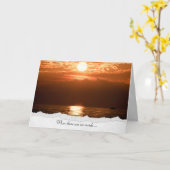 zonnige wolken over het water kaart (Gele Bloem)