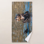 Zonnige Zeeotter Badhanddoek (Badhanddoek)