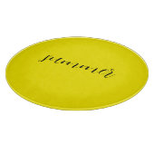 Zonnige zomer gele kom snijplank (Hoek)