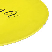 Zonnige zomer gele kom snijplank (Hoek)