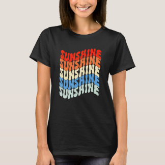 Zonnige Zomer Vintage Hippie Meisjes T-shirt