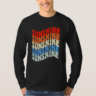 Zonnige Zomer Vintage Hippie Meisjes T-shirt