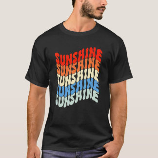 Zonnige Zomer Vintage Hippie Meisjes T-shirt