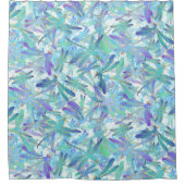 Zonnige zomerlibellen douchegordijn (Voorkant)