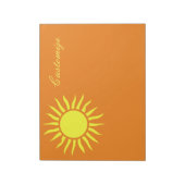 Zonnige Zon Thunder_Cove Notitieblok (Linkerzijde)