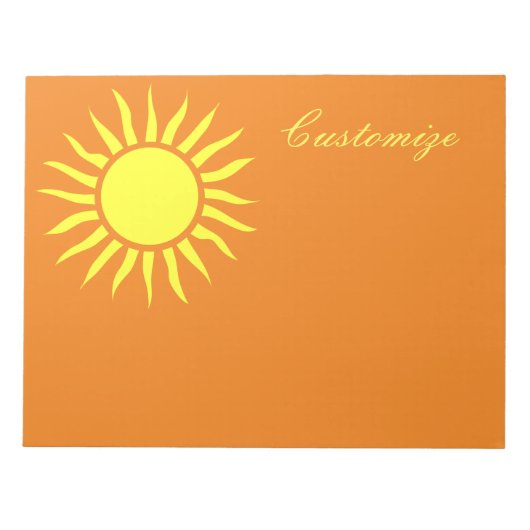 Zonnige Zon Thunder_Cove Notitieblok (Voorkant)