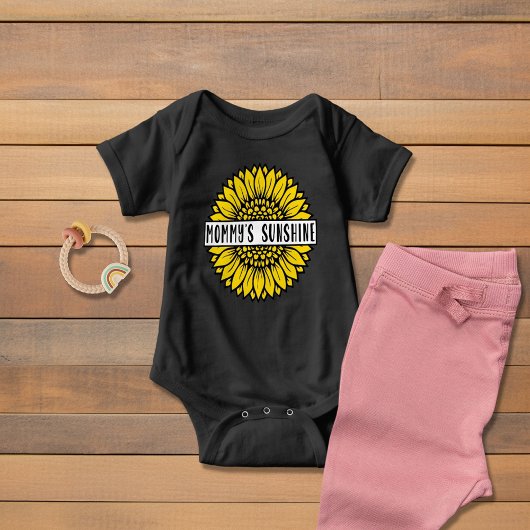 Zonnige Zonnebloem Baby Bodysuit van Mama