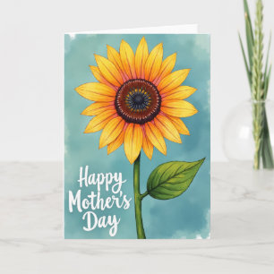 Zonnige Zonnebloem Dagkaart Kaart