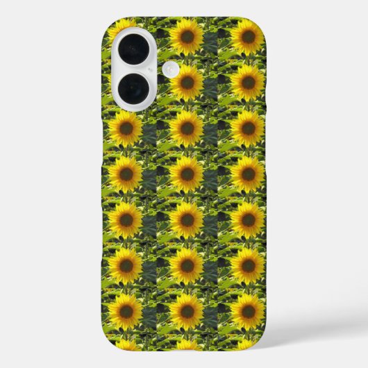 Zonnige Zonnebloem iPhone Case (Achterkant)