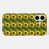 Zonnige Zonnebloem iPhone Case (Achterkant (horizontaal))