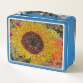 Zonnige Zonnebloem Lunchbox (Achterkant)