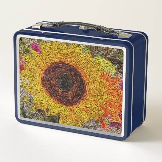 Zonnige Zonnebloem Lunchbox (Achterkant)
