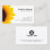 Zonnige Zonnebloem Natuur Visitekaartje (Voorkant / Achterkant)