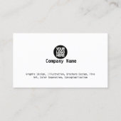 Zonnige Zonnebloem Natuur Visitekaartje (Achterkant)