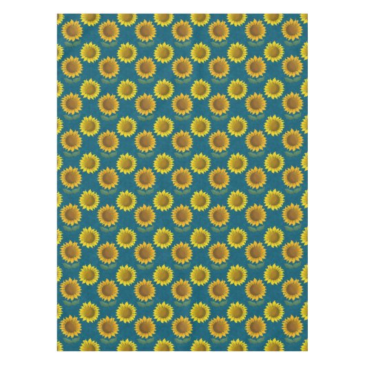 Zonnige zonnebloem tafelkleed (Voorkant)