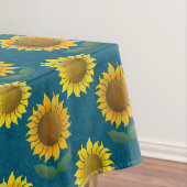 Zonnige zonnebloem tafelkleed (Voorbeeld)