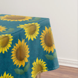Zonnige zonnebloem tafelkleed