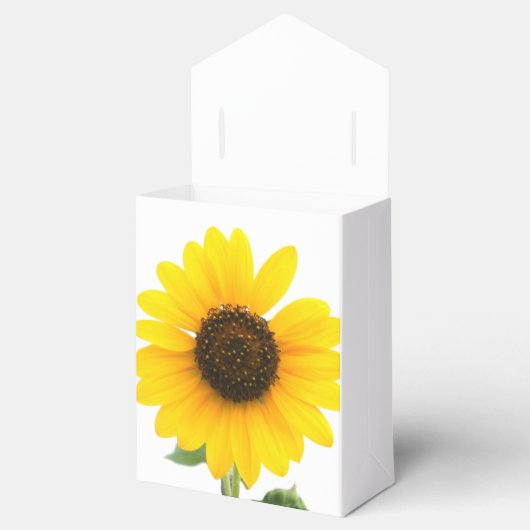 Zonnige Zonnebloem Treat Box Bedankdoosjes (Geopend)