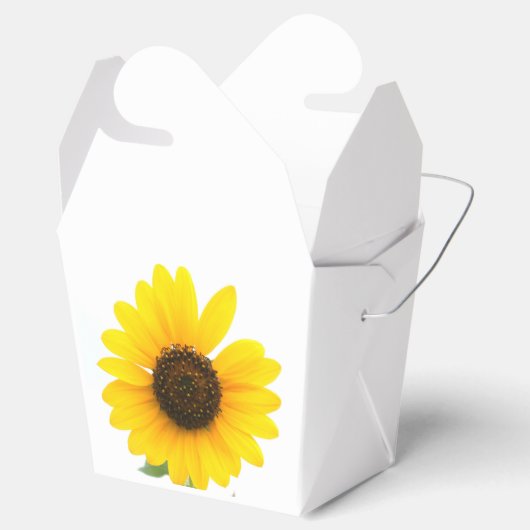 Zonnige Zonnebloem Treat Box Bedankdoosjes (Geopend)