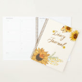 Zonnige Zonnebloem & Vlinder Zonne aesthetic Planner (Display)