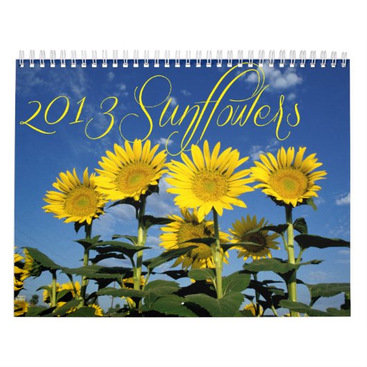Zonnige Zonnebloemen 2013 Kalender (Hoes)