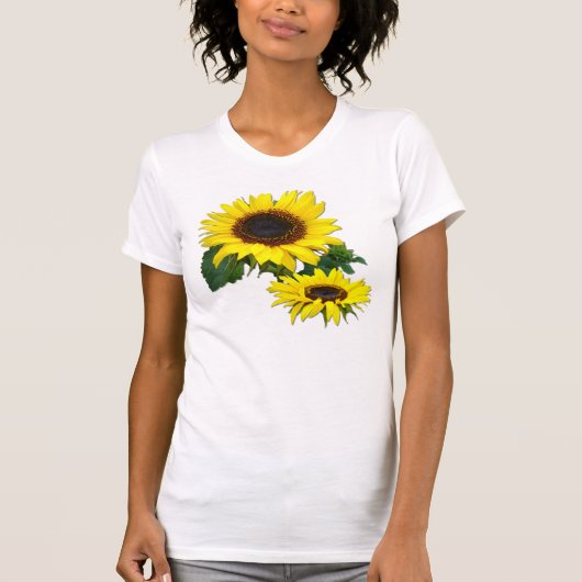 ZONNIGE ZONNEBLOEMEN T-SHIRT (Voorkant)