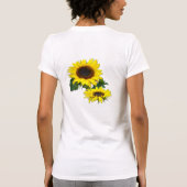 ZONNIGE ZONNEBLOEMEN T-SHIRT (Achterkant)