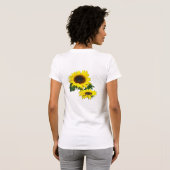 ZONNIGE ZONNEBLOEMEN T-SHIRT (Achterkant volledig)
