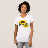 ZONNIGE ZONNEBLOEMEN T-SHIRT (Voorkant volledig)