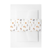 Zonnige zonnebloemen & wilde bloemen herfstbruilof uitnodigingen wikkel (Voorkant Voorbeeld)