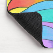 Zonnige zonsondergang - Mousepad Muismat (Hoek)
