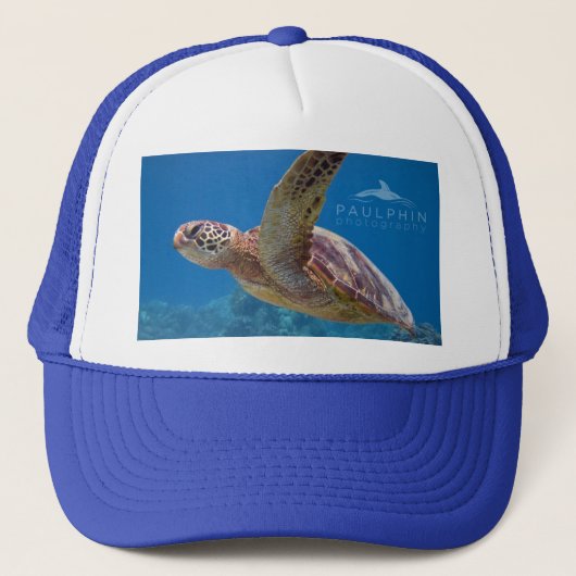 Zonnij de Zee schildpad - Trucker Hat Trucker Pet (Voorkant)