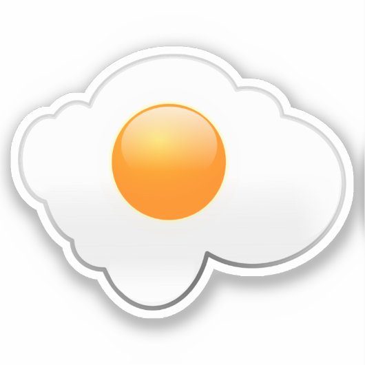 ZONNY-SIDE UP EGG 3 STICKER (Voorkant)