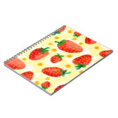 Zonovergoten aardbeien en madeliefjes notitieboek (Linkerzijde)