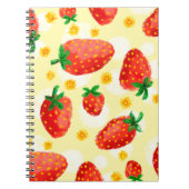 Zonovergoten aardbeien en madeliefjes notitieboek (Voorkant)
