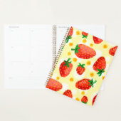 Zonovergoten aardbeien en madeliefjes planner (Display)