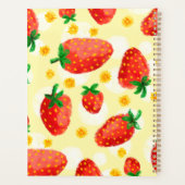 Zonovergoten aardbeien en madeliefjes planner (Achterkant)