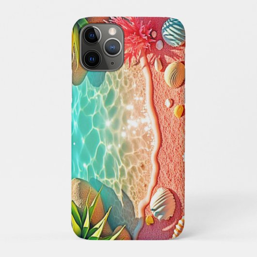 Zonovergoten Beach Shells Design Case-Mate iPhone Case (Achterkant)