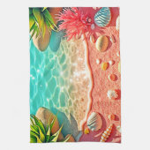 Zonovergoten Beach Shells Design Theedoek (Verticaal)