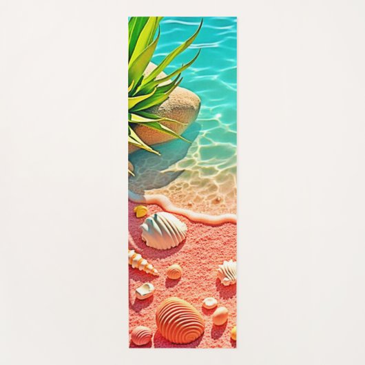 Zonovergoten Beach Shells Design Yogamat (Voorkant)