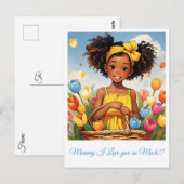 " ZONOVERGOTEN BLOEI " BRIEFKAART (Voorkant / Achterkant)