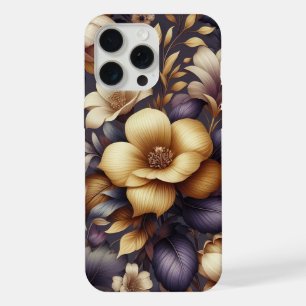 Zonovergoten Bloemblaadjes en Paarse Nevel iPhone 15 Pro Max Case