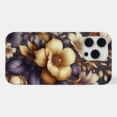 Zonovergoten bloemblaadjes en Paarse waas iPhone Hoesje (Achterkant horizontaal)