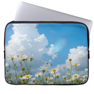 Zonovergoten Bloemblaadjes Laptop Sleeve