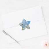 Zonovergoten Bloemblaadjes Ster Sticker (Envelop)