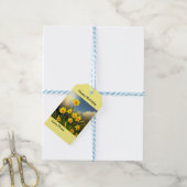 Zonovergoten bloemen: gouden narcissen in volle gl cadeaulabel (Met Touw)