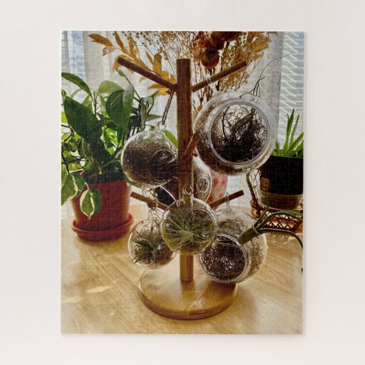 Zonovergoten bloementafelblad legpuzzel (Verticaal)