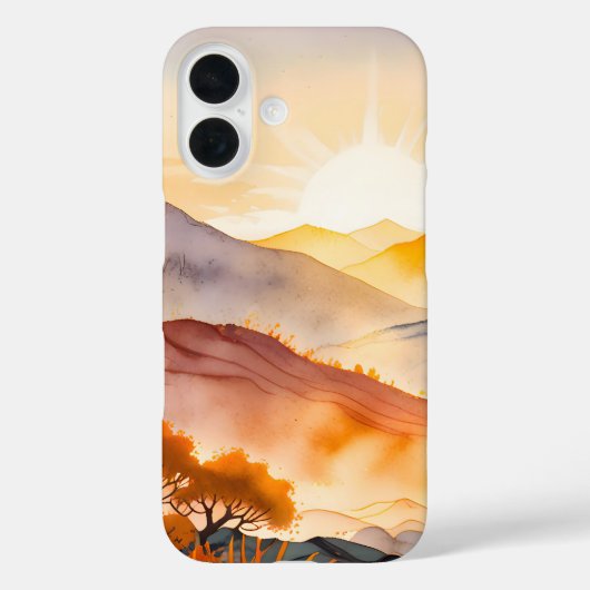 Zonovergoten bomen en schaduwrijke valleien Case-Mate iPhone case (Achterkant)