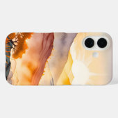 Zonovergoten bomen en schaduwrijke valleien Case-Mate iPhone case (Achterkant (horizontaal))