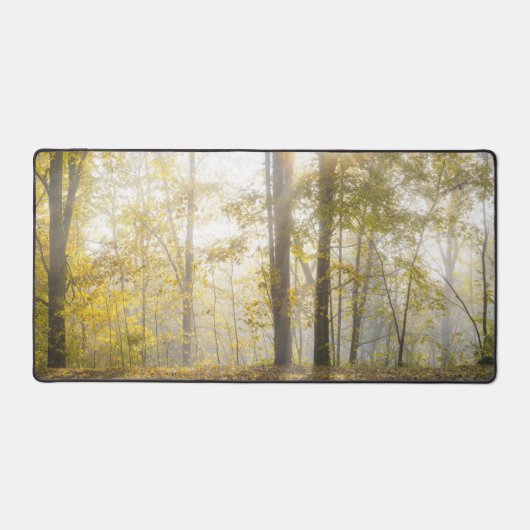 Zonovergoten bos, moderne natuurfoto bureaumat (Voorkant)